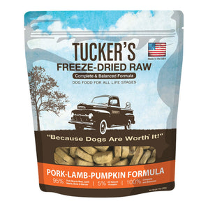 Tucker's Freeze Dried Raw Pork-Lamb-Pumpkin - 14 oz