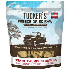 Tucker's Freeze Dried Raw Pork-Beef-Pumpkin Formula - 14 oz