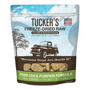 Tucker's Freeze Dried Raw Pork-Duck-Pumpkin Formula - 14 oz