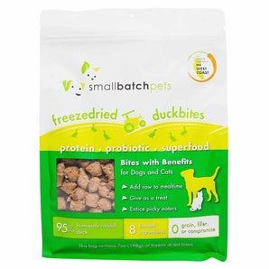 Smallbatch Pets Freeze Dried Duck Bites/Super Booster - 7 oz