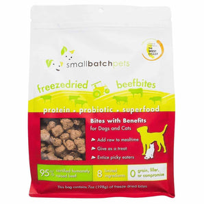 Smallbatch Pets Freeze Dried Beef Bites/Super Booster - 7 oz