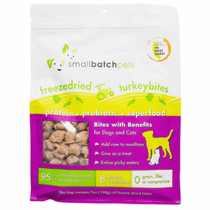 Smallbatch Pets Freeze Dried Turkey Bites - 7 oz