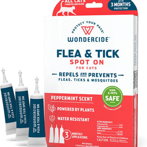Wondercide Flea and Tick Spot On for Cats-Peppermint