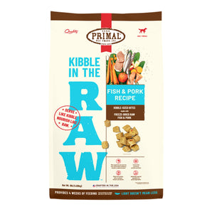 Primal Pet Foods Dog Kibble In The Raw Fish and Pork Recipe - 9 lb