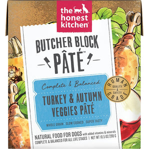 The Honest Kitchen Turkey & Autumn Veggies Butcher Block Pâté - 10.5 oz (Case Of 6)