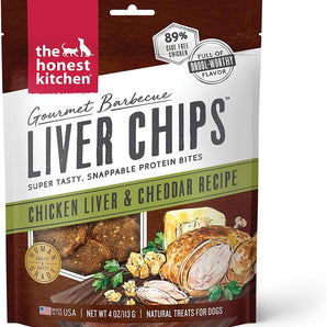 The Honest Kitchen Chicken Liver & Cheddar Chips - 4 oz