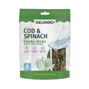 Icelandic+ Cod & Spinach Combo Sticks - 2 oz