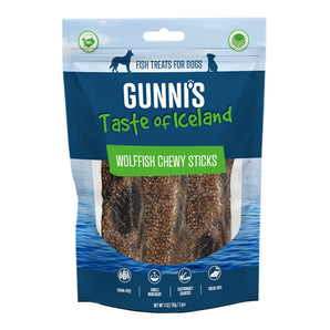 Gunni's 3 Pack Wolf Fish Chewy Sticks - 3 oz