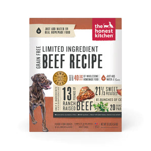 The Honest Kitchen Grain Free Limited Ingredient Beef Recipe - 10 lb