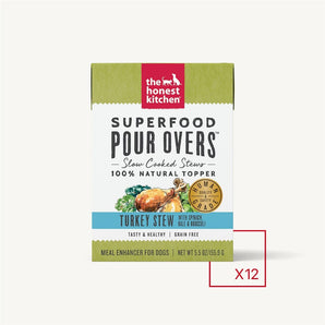 The Honest Kitchen Superfood Pour Overs Turkey Stew - 5.5 oz (Case of 12)