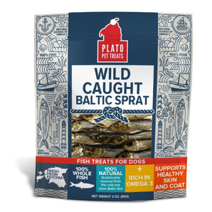 Plato Pet Treats Wild Caught Baltic Sprat - 3 oz