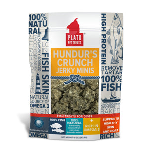 Plato Pet Treats Hundur's Crunch Jerky Minis - 10 oz