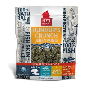 Plato Pet Treats Hundur's Crunch Jerky Minis - 3.5 oz