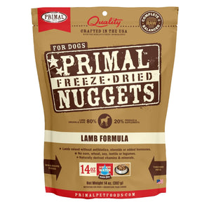 Primal Pet Foods Freeze Dried Nuggets Lamb Formula - 14 oz