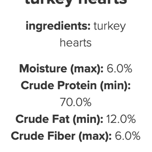 Smallbatch Pets Freeze Dried Turkey Hearts - 3.5 oz