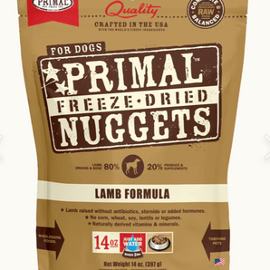 Primal Pet Foods Freeze Dried Nuggets Lamb Formula - 5.5 oz