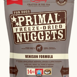 Primal Pet Foods Freeze Dried Nuggets Venison Formula - 14 oz