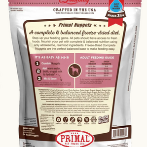 Primal Pet Foods Freeze Dried Nuggets Turkey & Sardine Formula - 5.5 oz