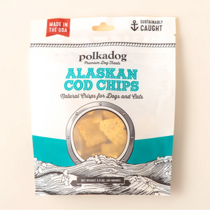 PolkaDog Alaskan Cod Chips - 4 oz