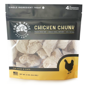 Oma's Pride Freeze Dried Raw Chicken Breast Chunks - 16 oz