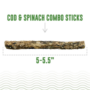 Icelandic+ Cod & Spinach Combo Sticks - 2 oz