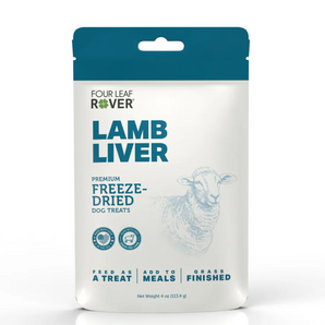 Four Leaf Rover Freeze Dried Lamb Liver Treats - 4oz