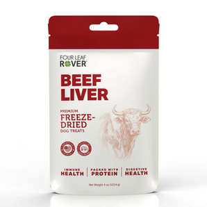 Four Leaf Rover Freeze Dried Beef Liver - 4 oz