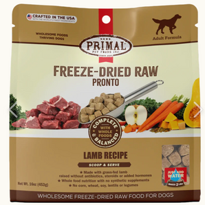 Primal Pet Foods Freeze-Dried Raw Pronto Lamb Recipe - 16 oz