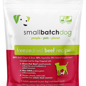 Smallbatch Dog Freeze Dried Beef Batch - 25 oz