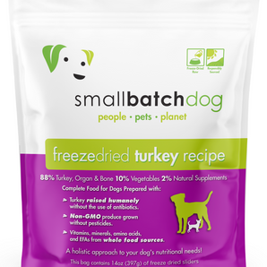 Smallbatch Dog Freeze Dried Turkey Batch - 14 oz