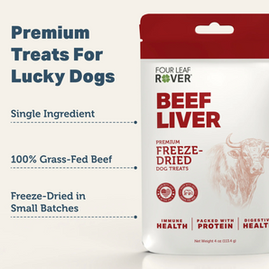 Four Leaf Rover Freeze Dried Beef Liver - 4 oz